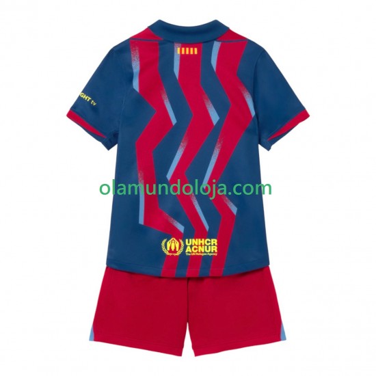 Camisola FC Barcelona Criança Equipamento Quarto 2025-2026 Manga Curta
